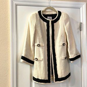 Edward Archour Ivory & Black Jacket  - Size 38 FR